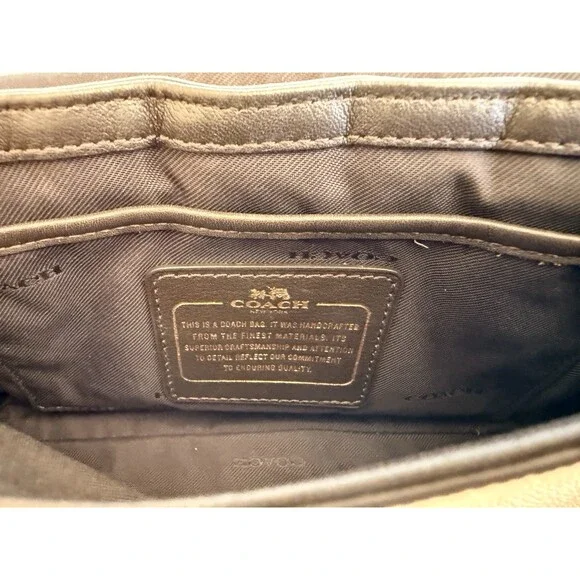 Leather Rose Gold COACH  Purse - 2014 Coach Bag - Authentic Coach Turn Lock Bag - Picture 11 of 16